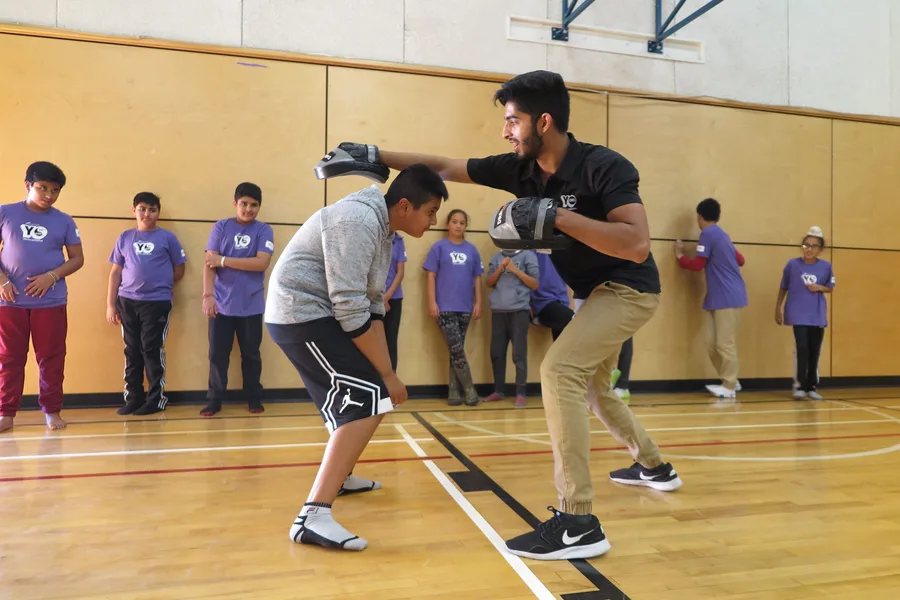 Young people participating in a YBYG program